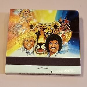 Siegfried & Roy Belief Frontier Vegas Vintage Colorful Matchbox